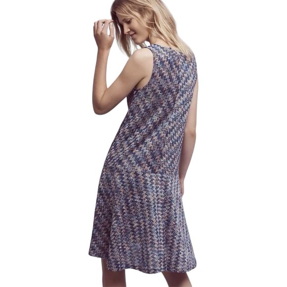 Anthropologie Maeve Westwater Chevron Knit Dress Size XS Boho Bohemian - Picture 2 of 10